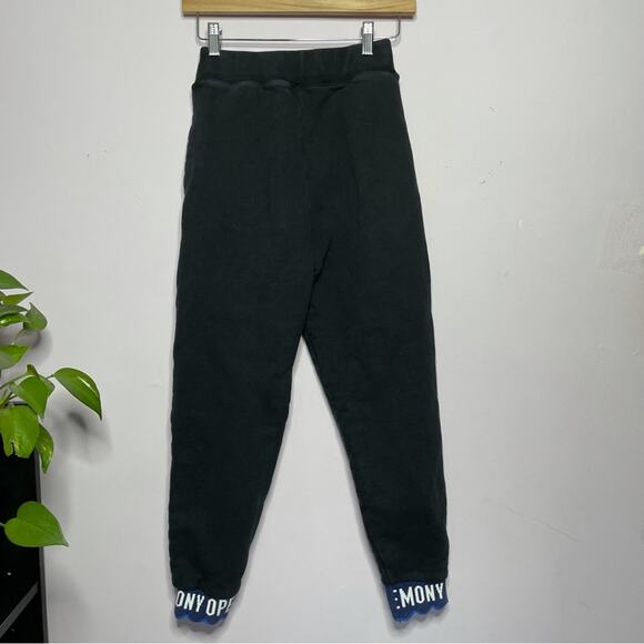 Opening Ceremony Womens Black Logo Scallop Sweatpants Joggers Pants Size XS - Picture 2 of 6